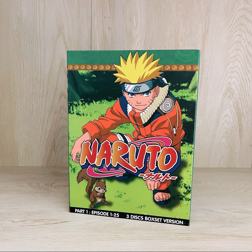 🌹 Naruto DVD set Episodes 1-25 (Audio in Japanese)